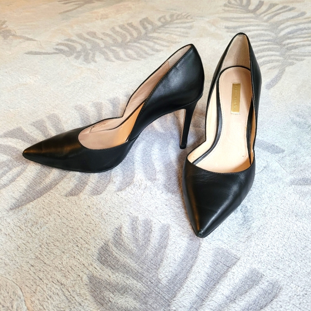 Louise et Cie black leather heels size 8